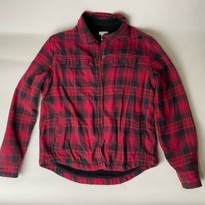 Vintage L.L. Bean Women's Fleece-Lined Flannel Shirt, Snap-Front Plaid